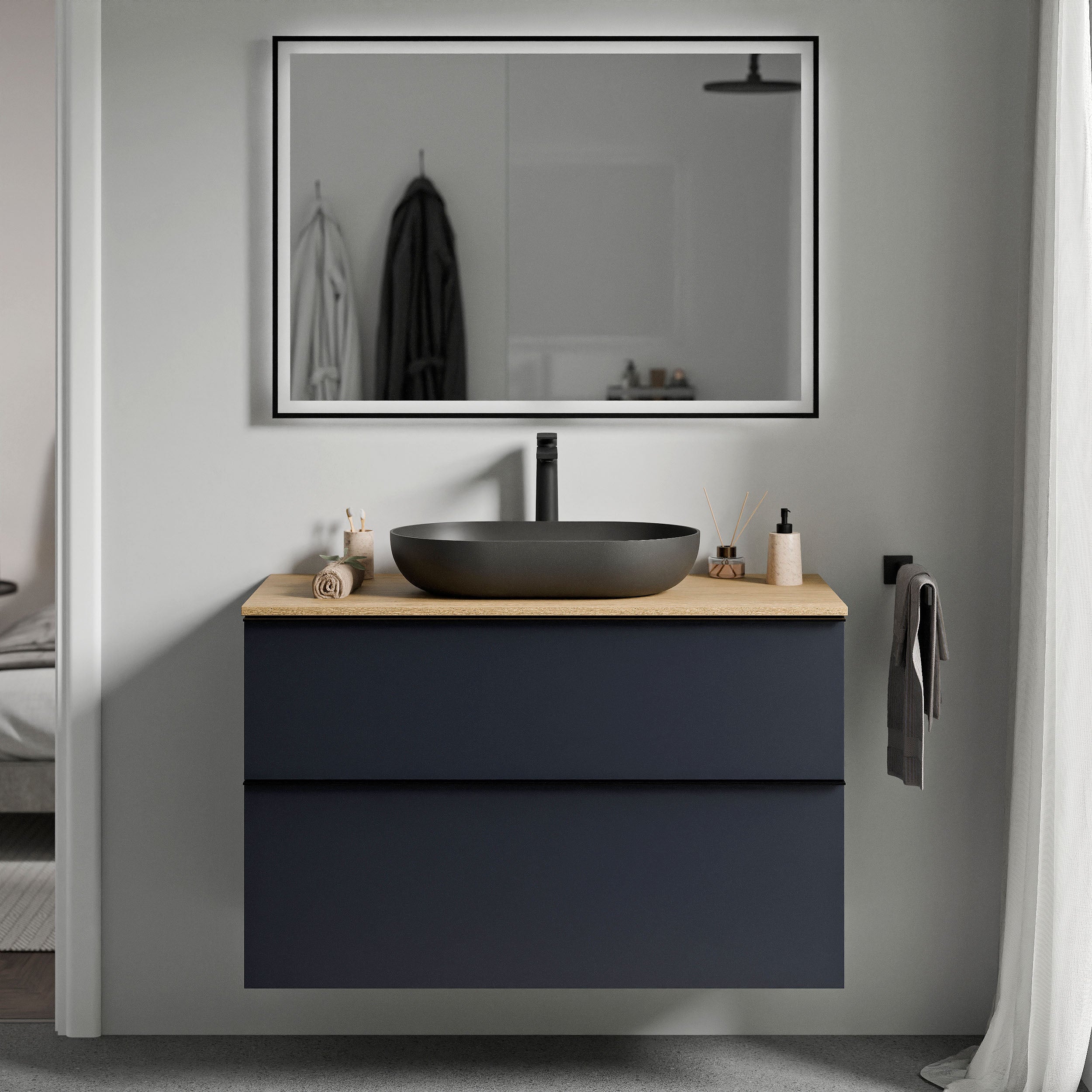 Badeværelsesmøbel underskab LAVOA 100 cm - Image 23