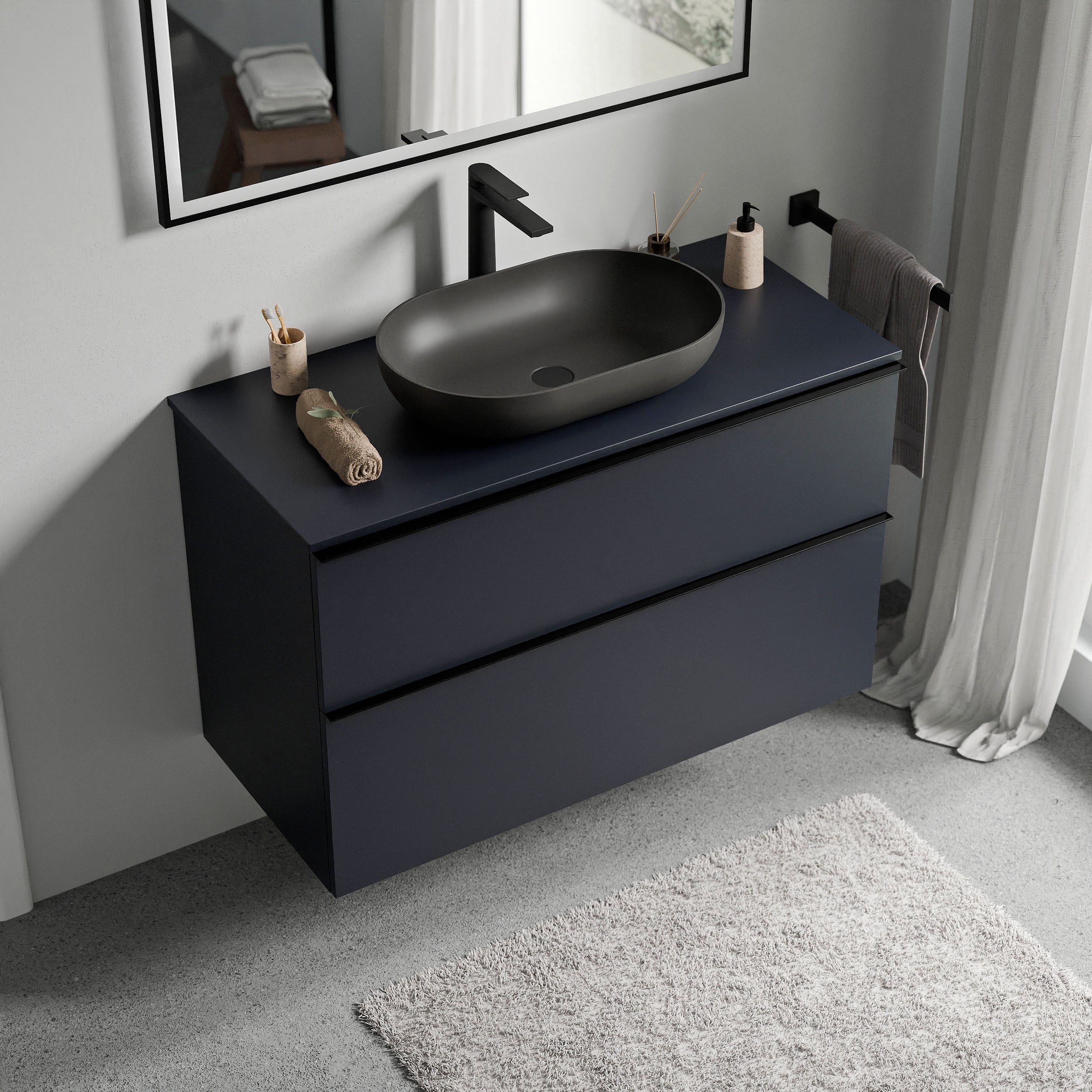 Badeværelsesmøbel underskab LAVOA 100 cm - Image 26