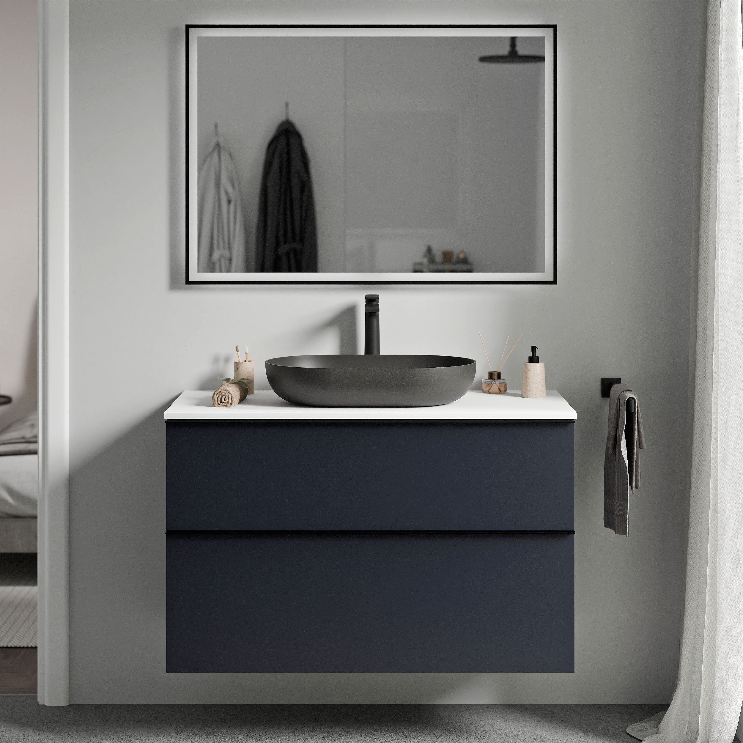 Badeværelsesmøbel underskab LAVOA 100 cm - Image 29