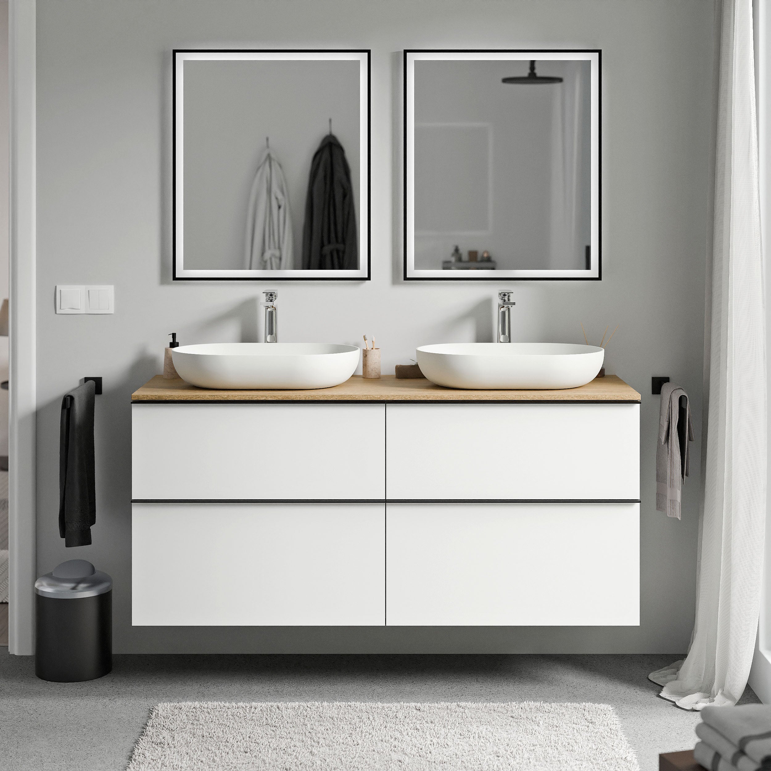 Badeværelsesmøbel underskab LAVOA 120 cm - Image 76