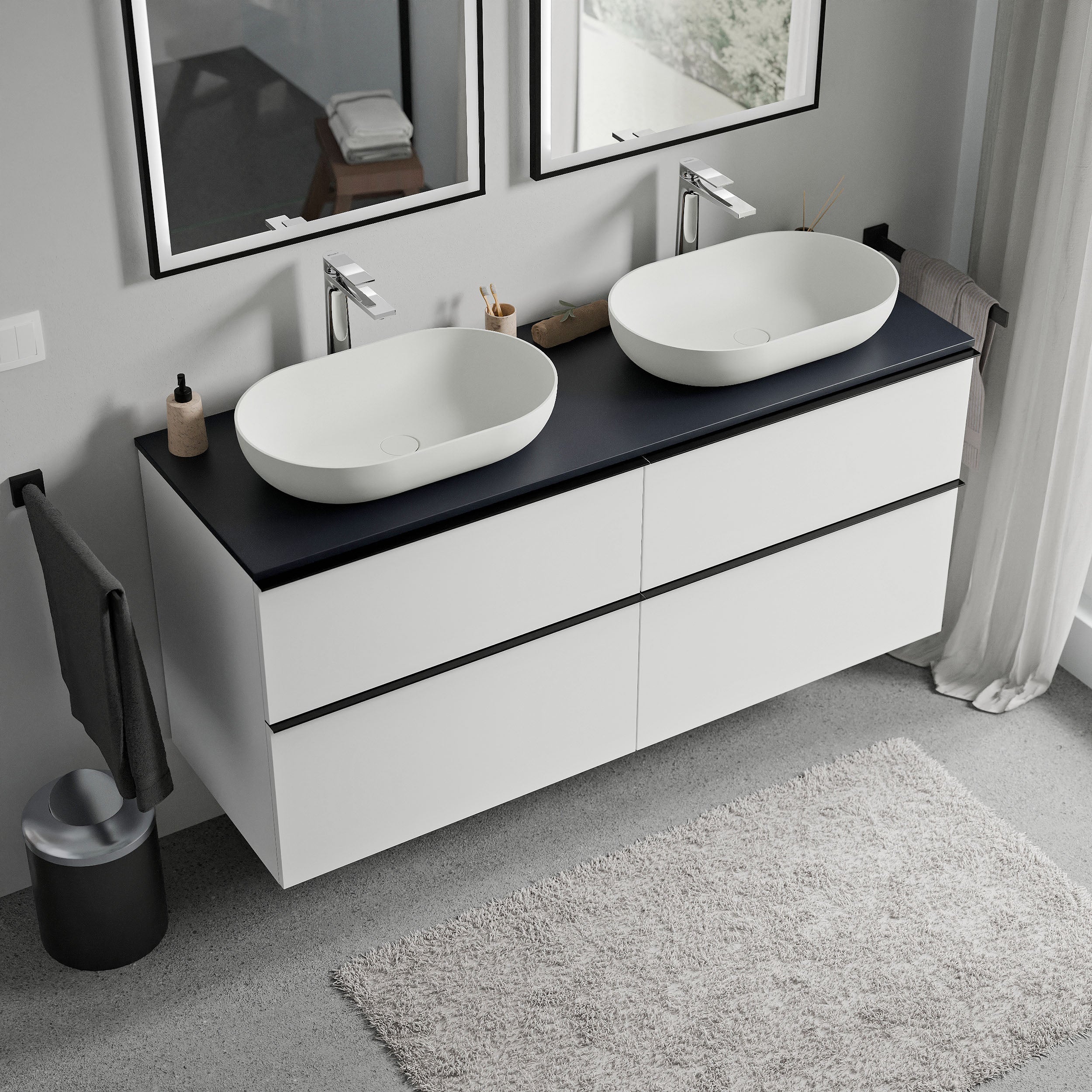Badeværelsesmøbel underskab LAVOA 120 cm - Image 80
