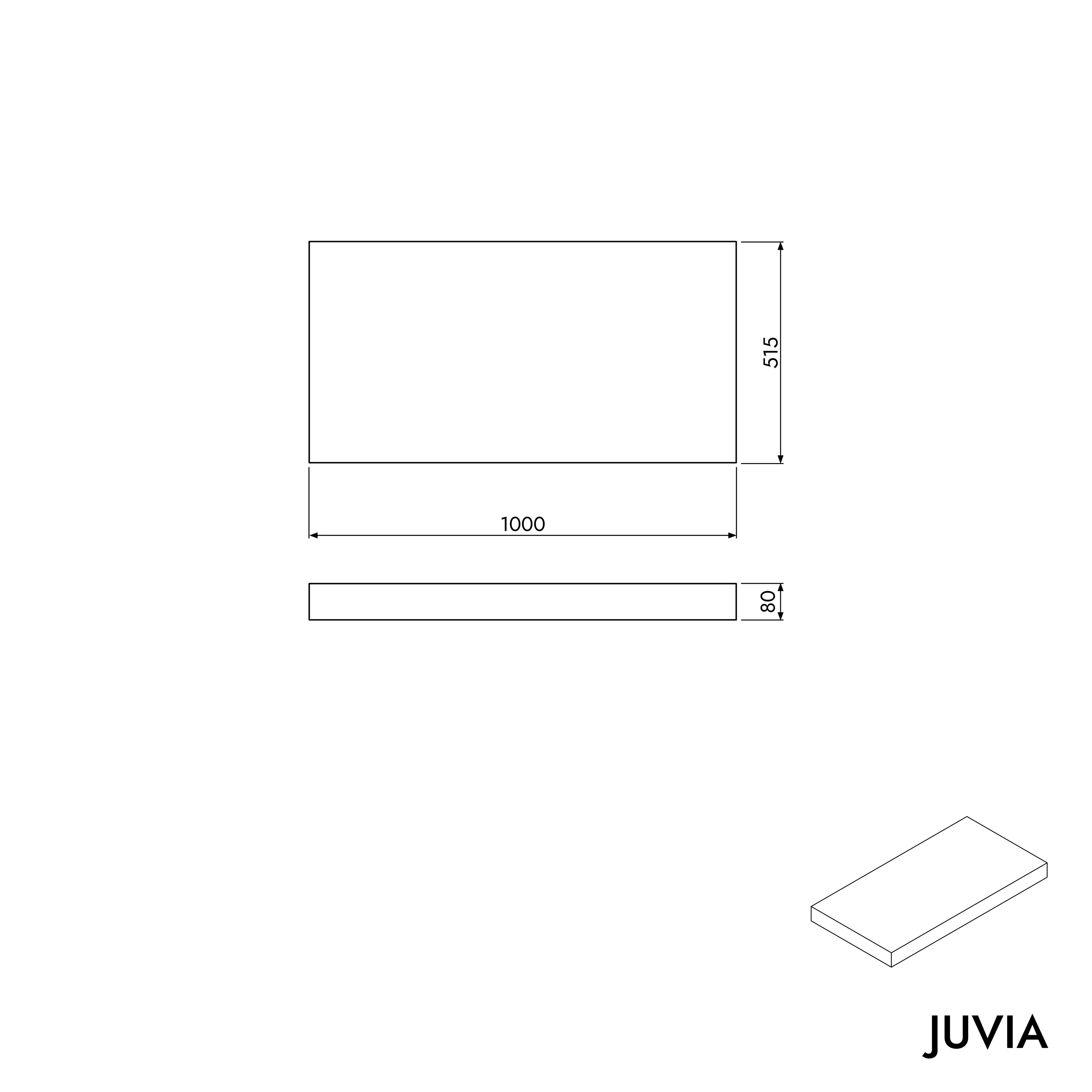 Badeværelsesmøbel JUVIA Float 100 cm til 160 cm - Image 80