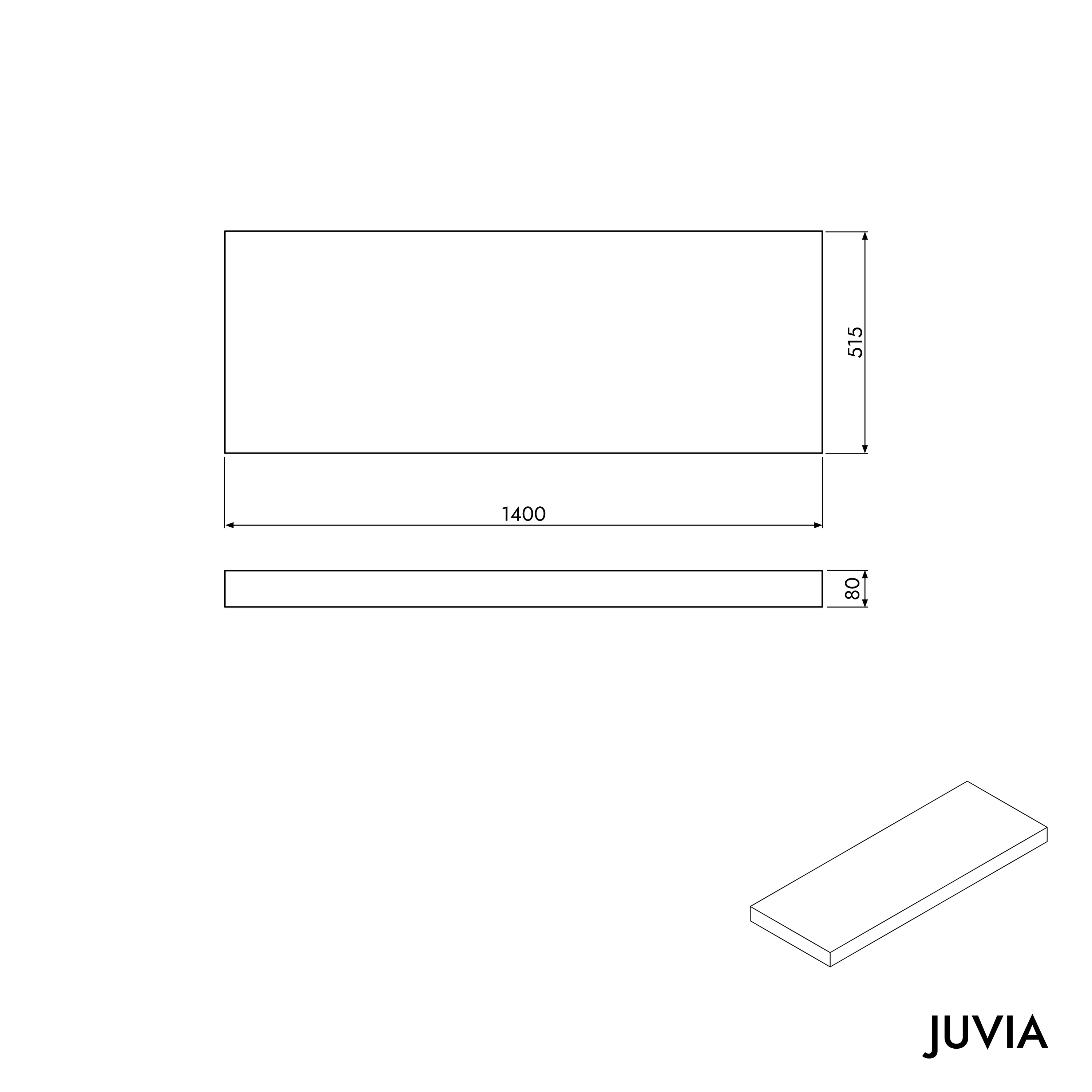 Badeværelsesmøbel JUVIA Float 100 cm til 160 cm - Image 86