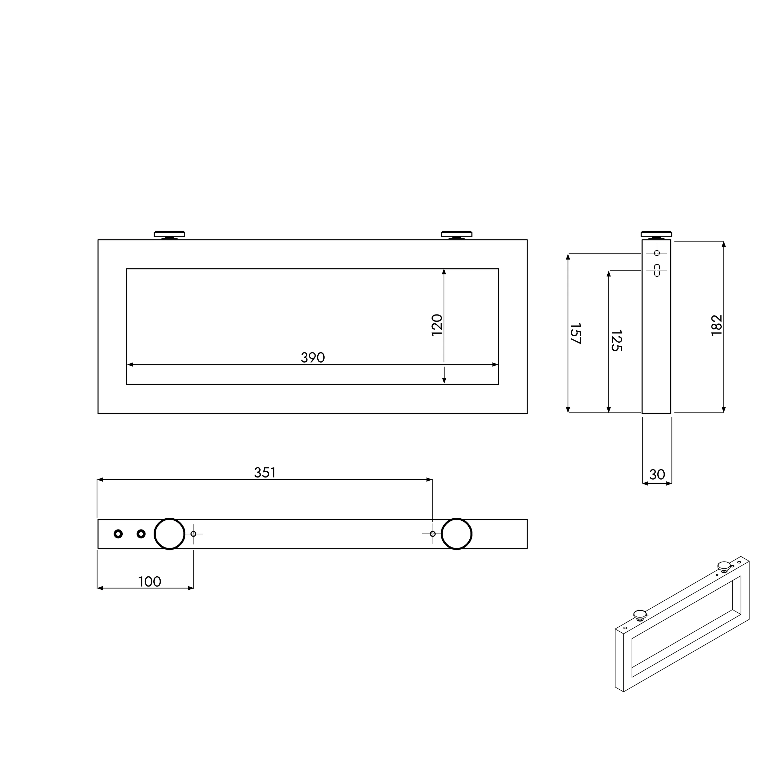 Badeværelsesmøbel JUVIA Float 100 cm til 160 cm - Image 91