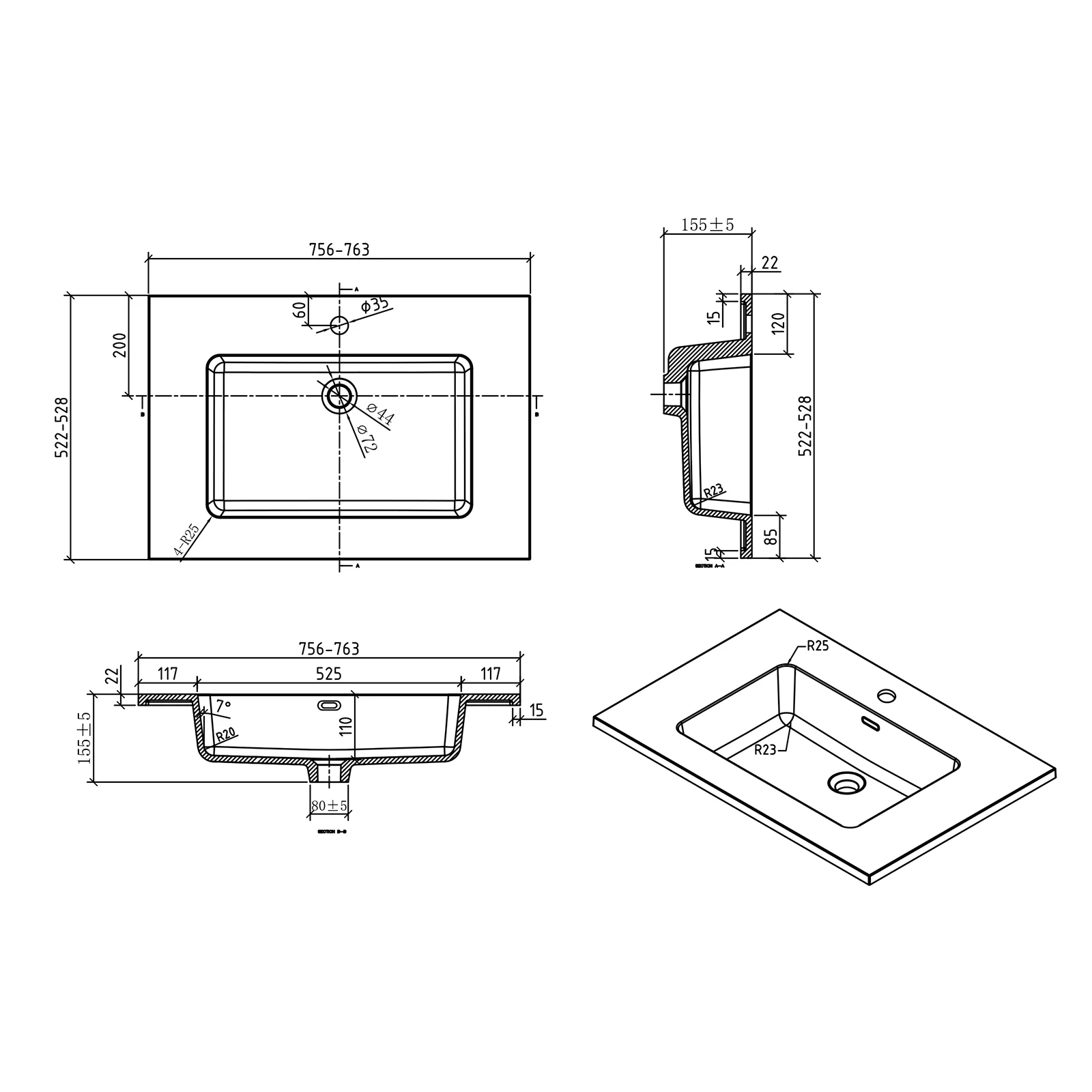 Vaskeskab EDGE 750 - Image 28