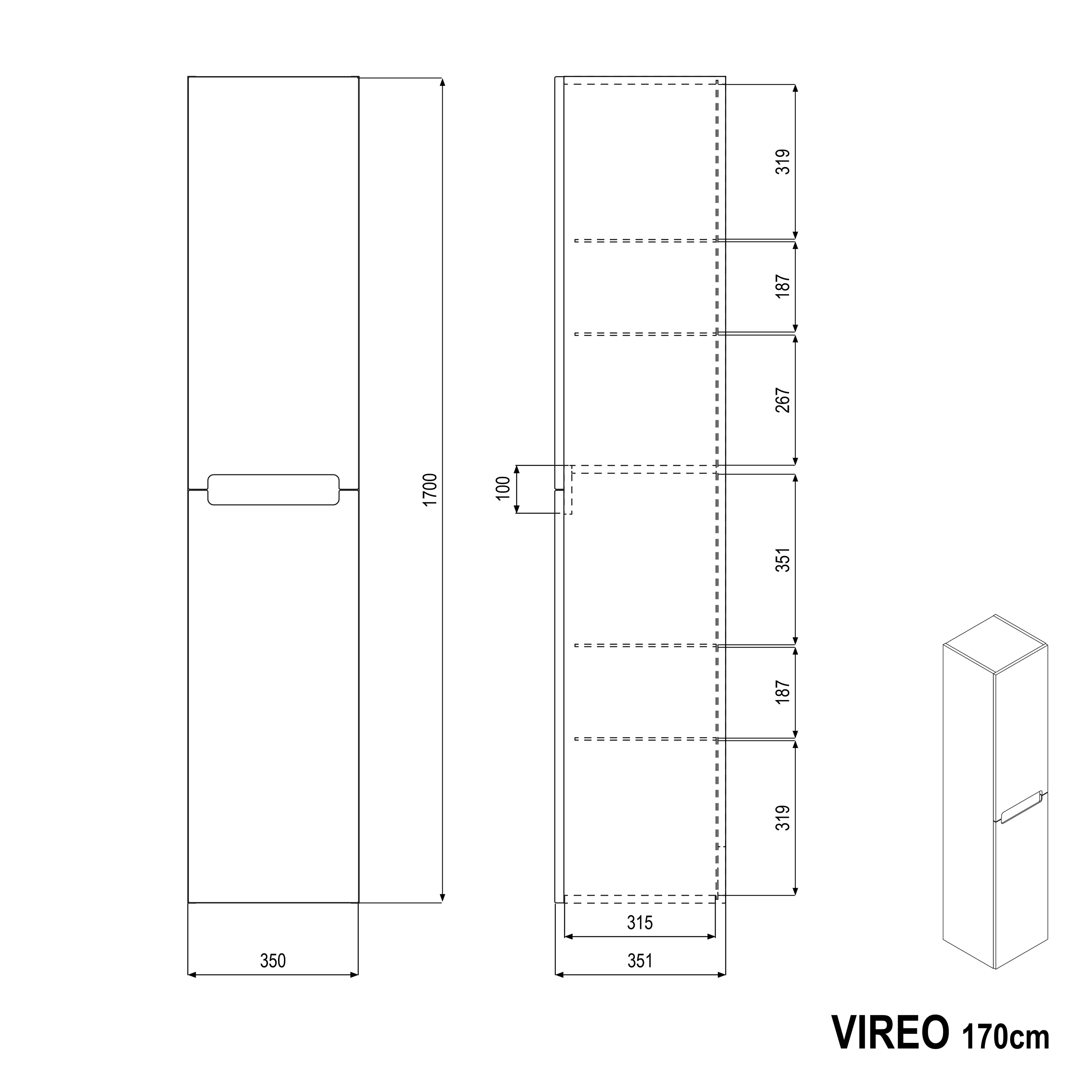 Badmøbelsæt VIREO 80 - Image 59