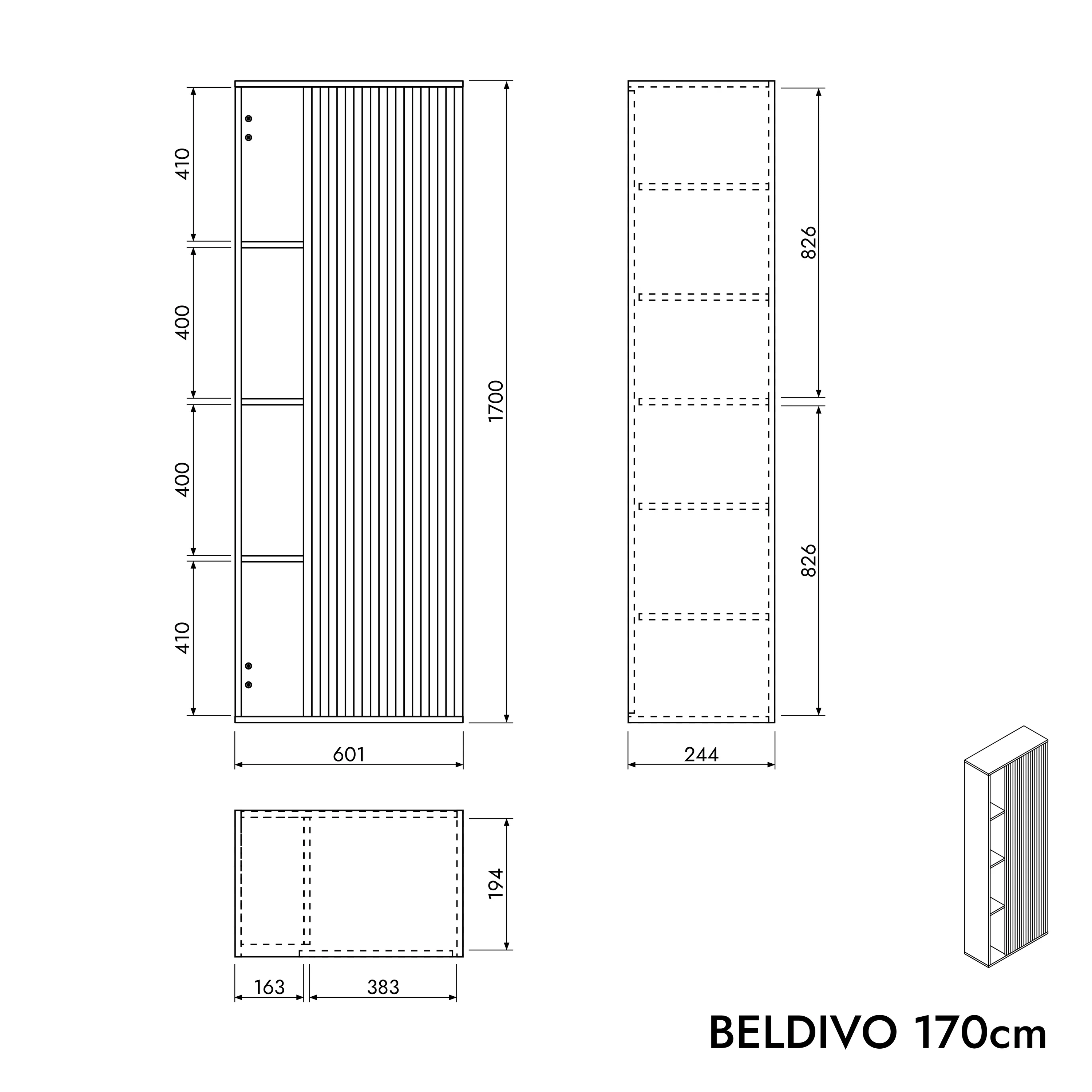 Badmøbelsæt BELDIVO 100 - Image 81