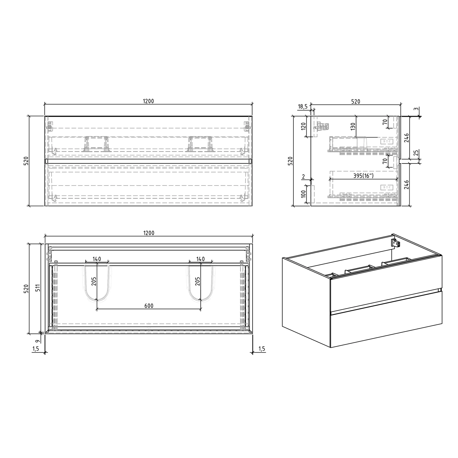 Vaskeskab EDGE 1200 - Image 26