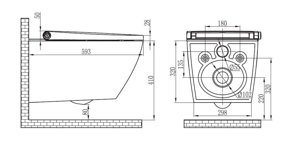 Douchetoilet Basic 1104 Hvid - Image 9