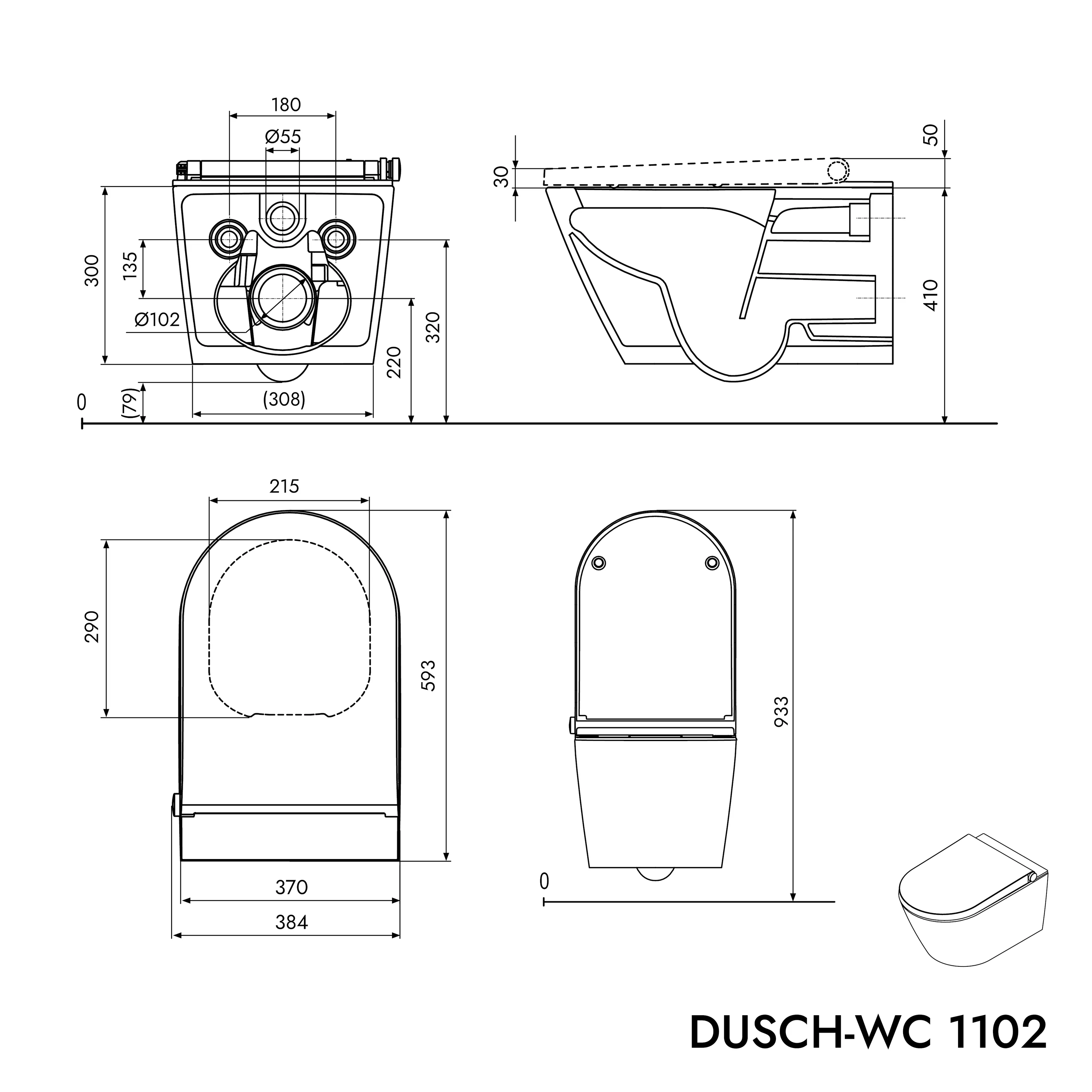Douchetoilet PRO+ 1102 Hvid - Image 14