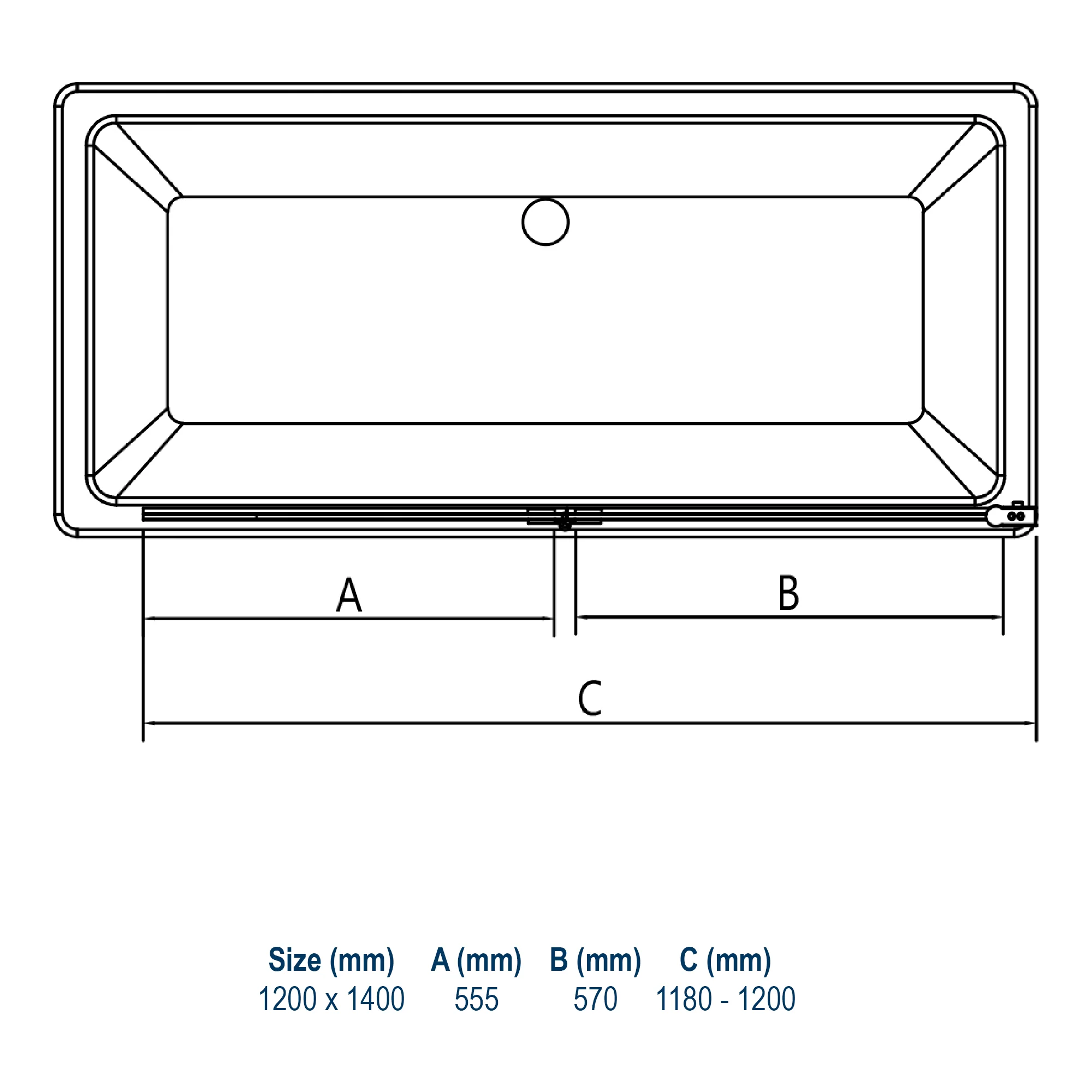 Brusekabine Nano ægte glas 6mm NT209 - 120 x 140 cm - profilfarve kan vælges - Image 24