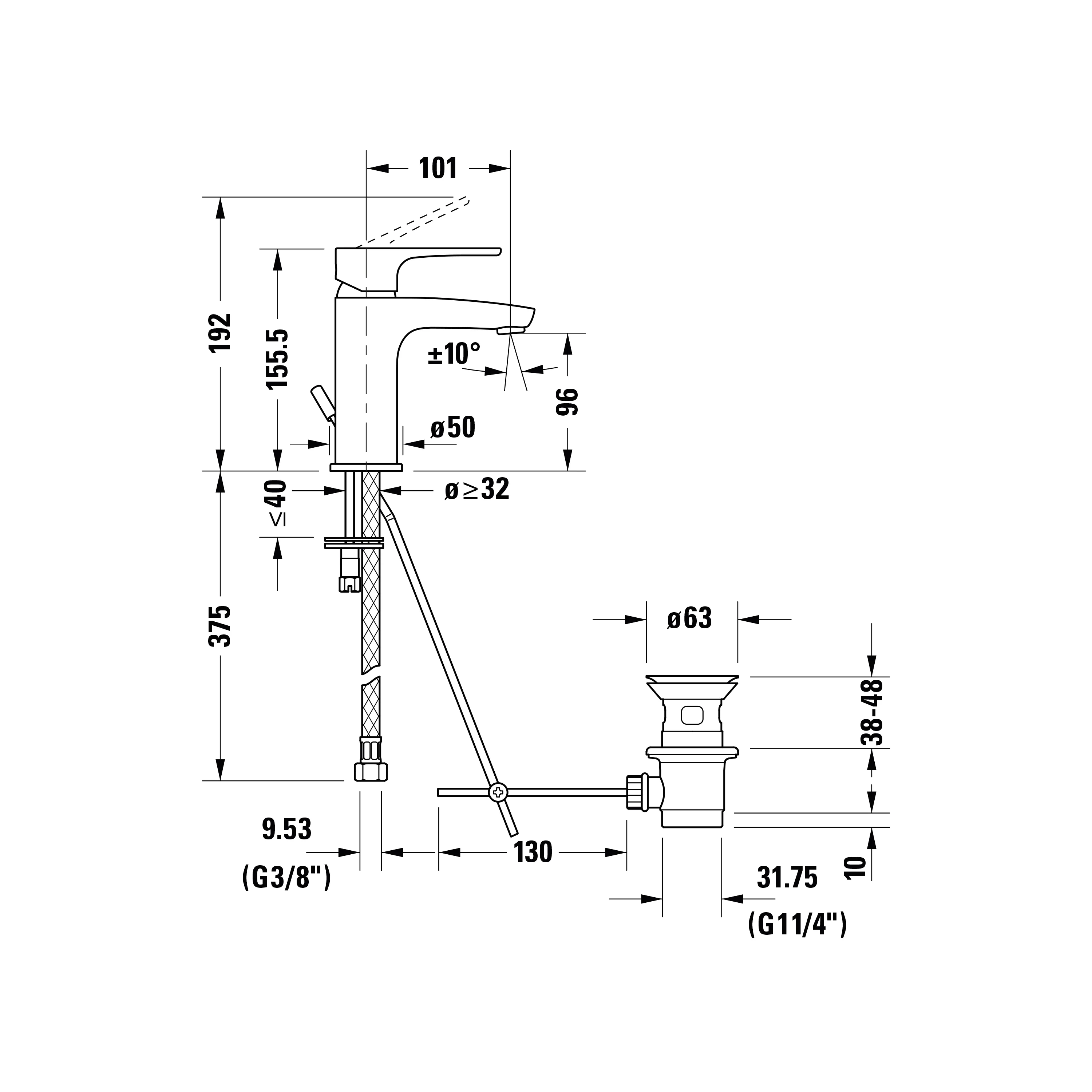 Duravit B.1 etgrebs-vaskarmatur - Image 6