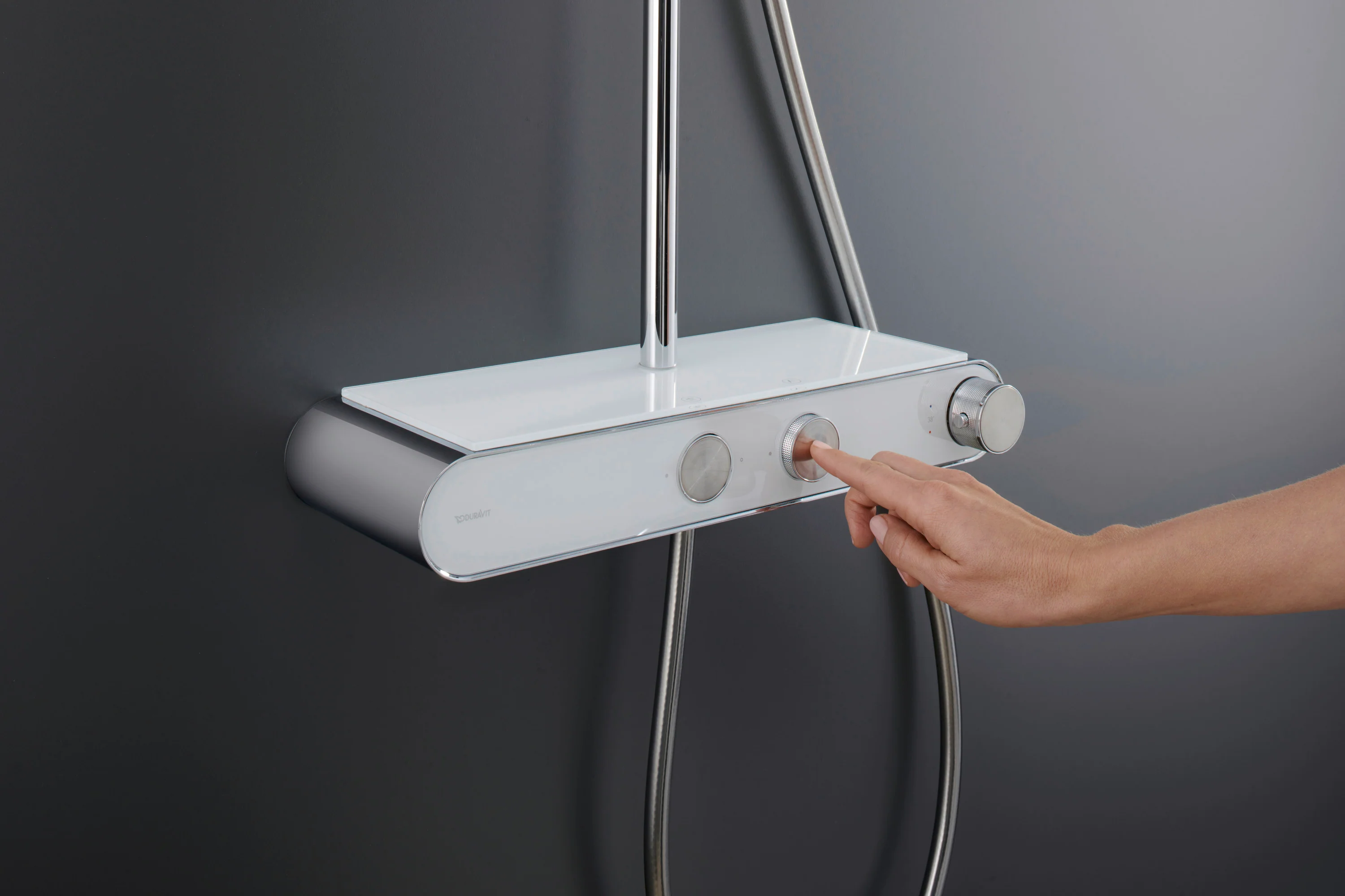 Duravit brusesystem med termostat og glashylde - Image 7