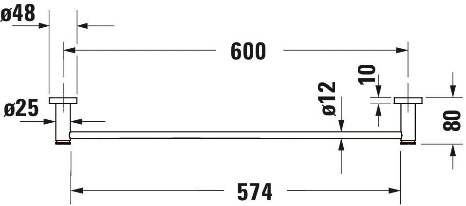 Duravit D-Code håndklædestang  - Image 11