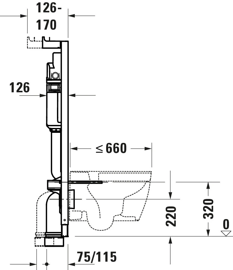 Duravit DuraSystem installationsmodul til WC - Image 7