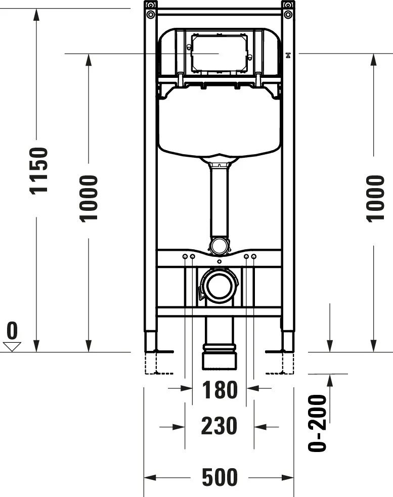 Duravit DuraSystem installationsmodul til WC - Image 8