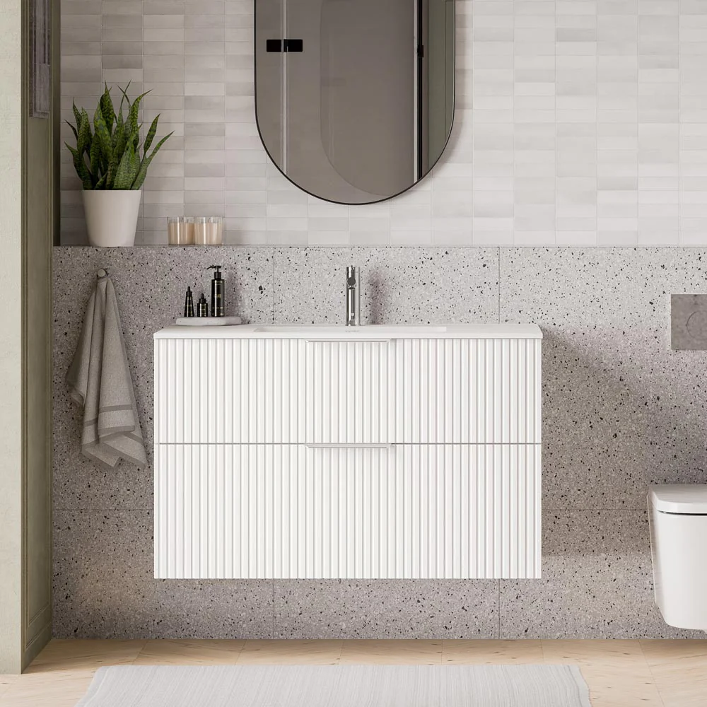Duravit håndvask med vaskeskab TIM 100 cm - Image 10