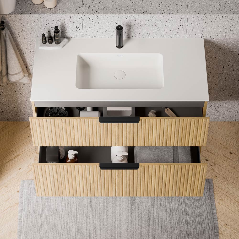 Duravit håndvask med vaskeskab TIM 100 cm - Image 27