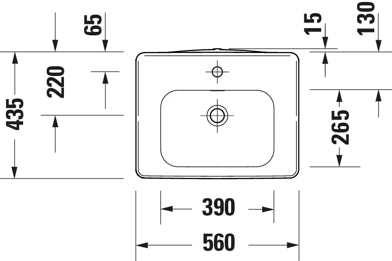 Duravit Soleil bordmonteret håndvask - Image 16