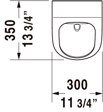 Duravit Soleil urinal - skyllekantfrit design - Image 3