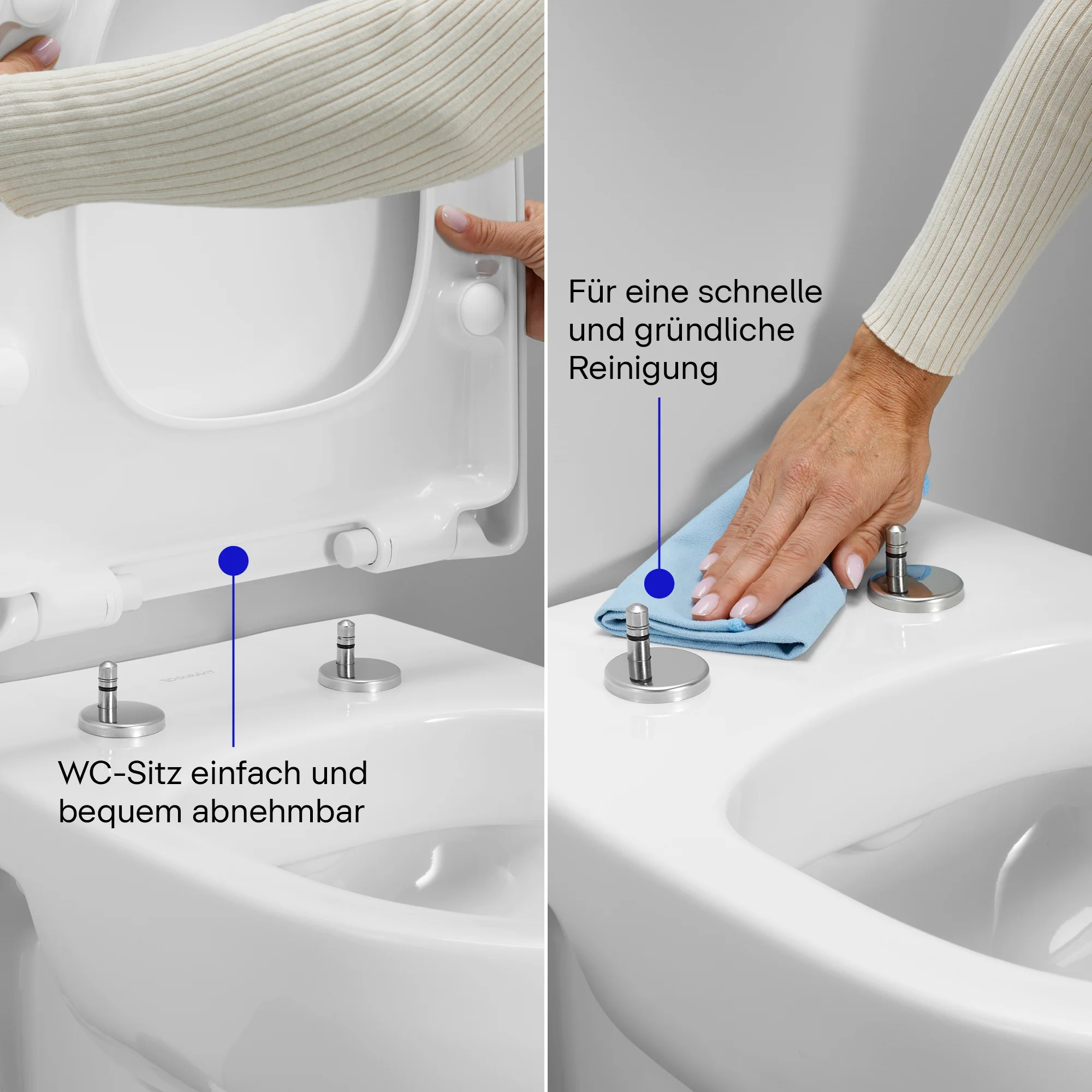 Duravit Univavo Universal WC-sæde med soft-close mekanisme, oval - Image 4