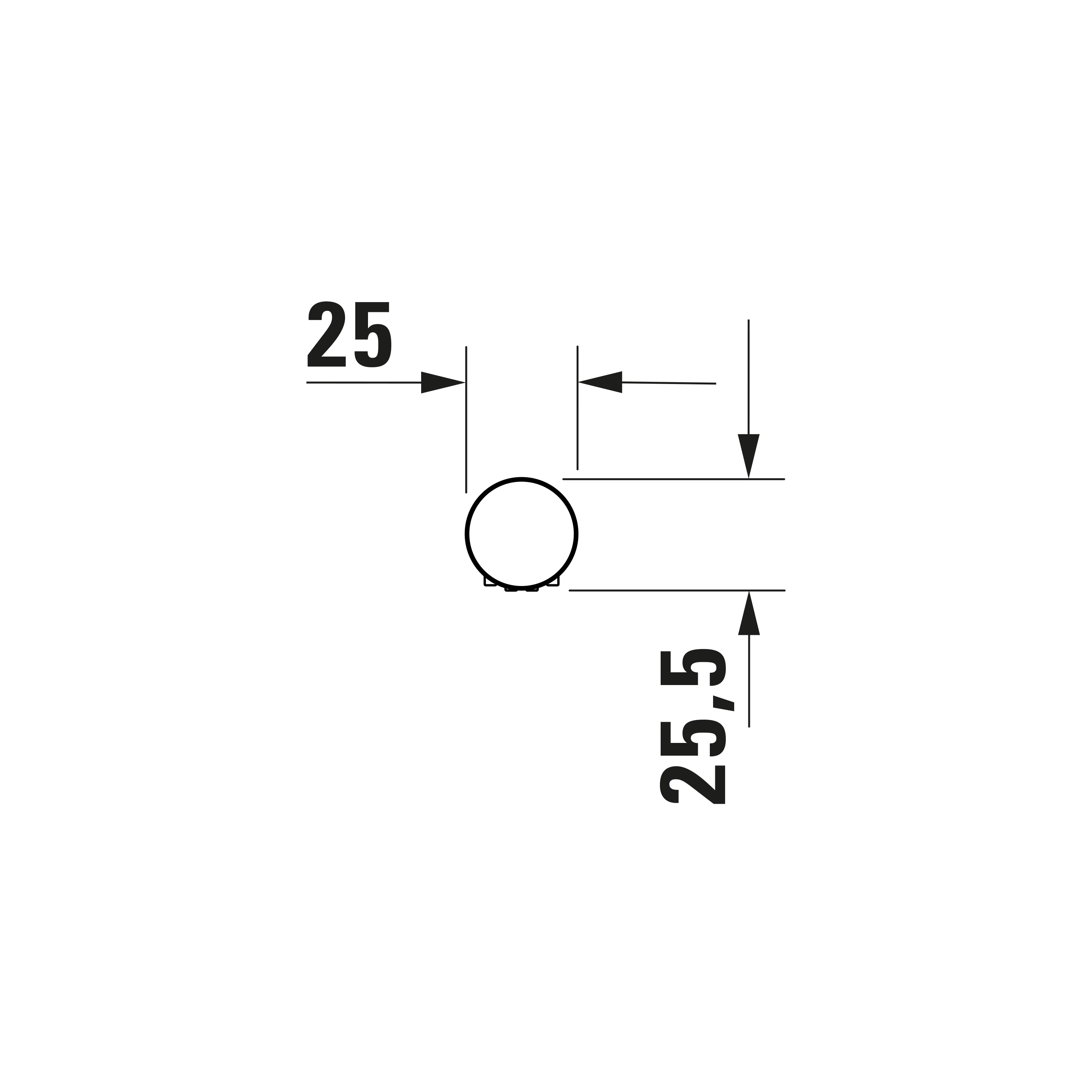 Duravit Universal stangbruser rund - Image 6