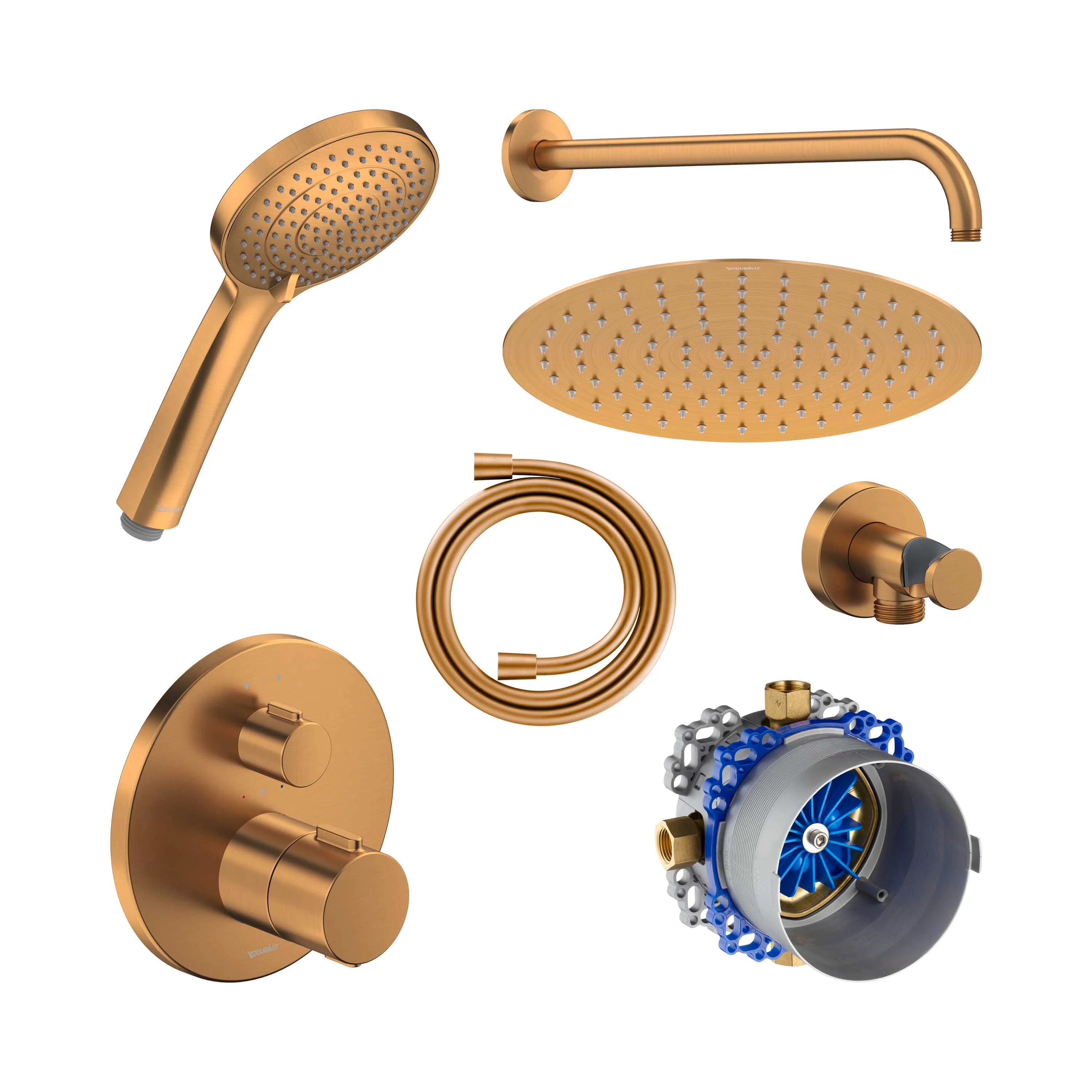 Duravit indbygget brusesystem med termostat og hovedbruser - Image 19