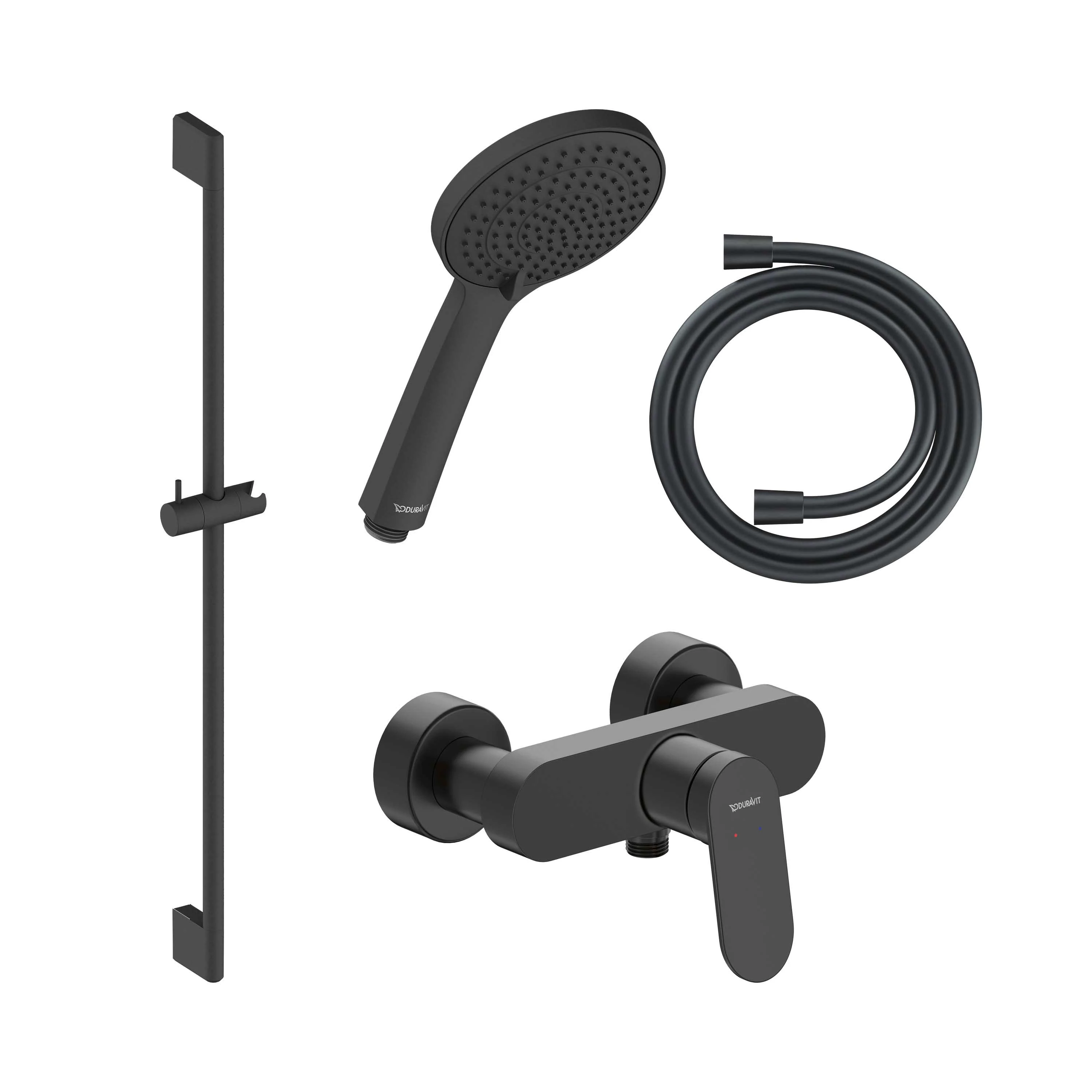 Duravit Wave udenpåliggende brusearmatur med etgrebs bruseblander - Image 6
