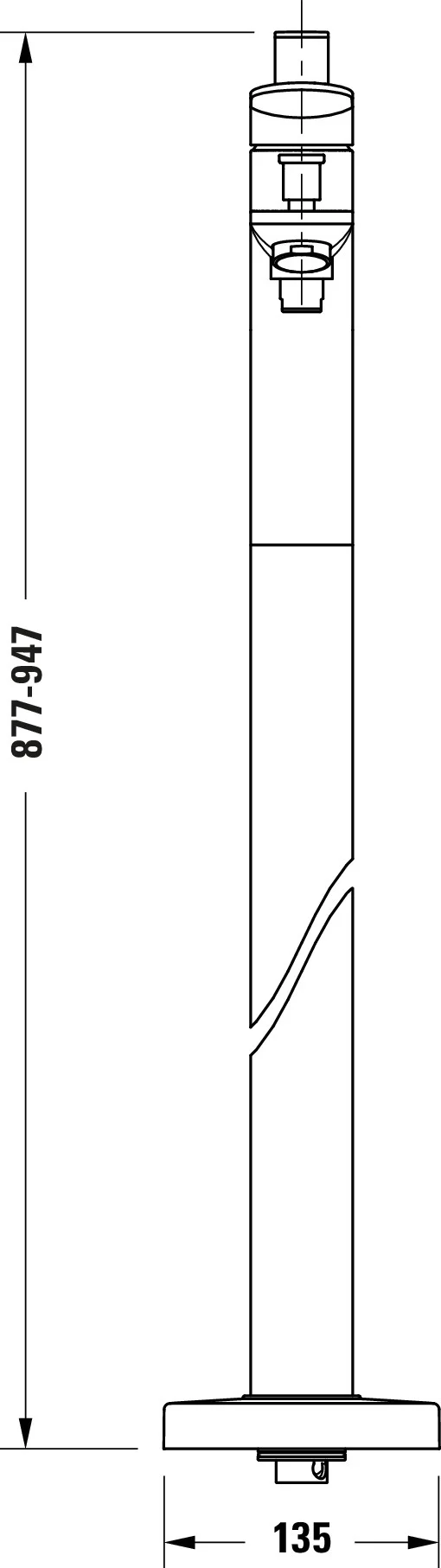  Duravit Wave Einhebel-badekarsblander gulvmonteret - Farve valgbar - Image 12
