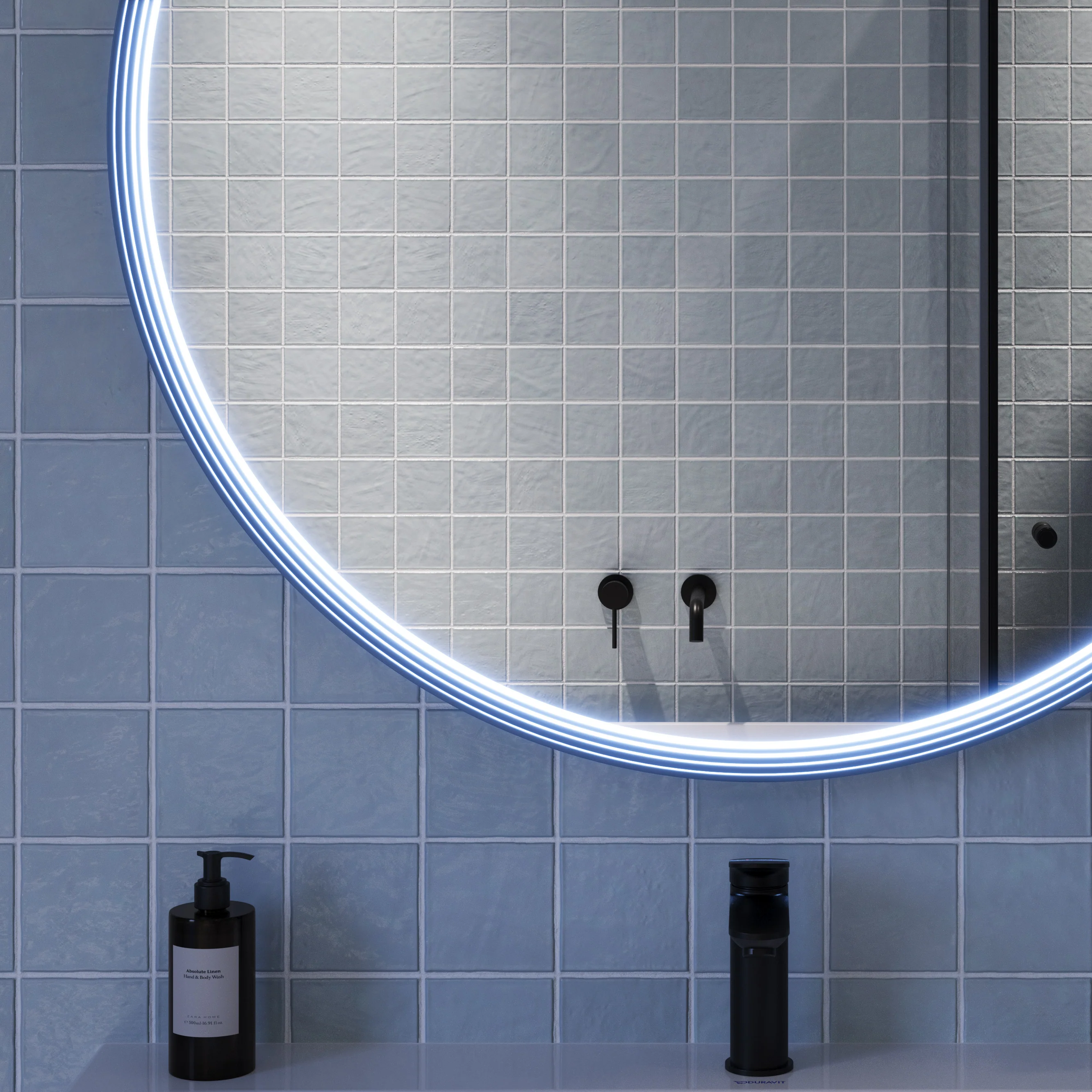 LED badeværelsesspejl BELDIVO rund - 100 cm - Image 17