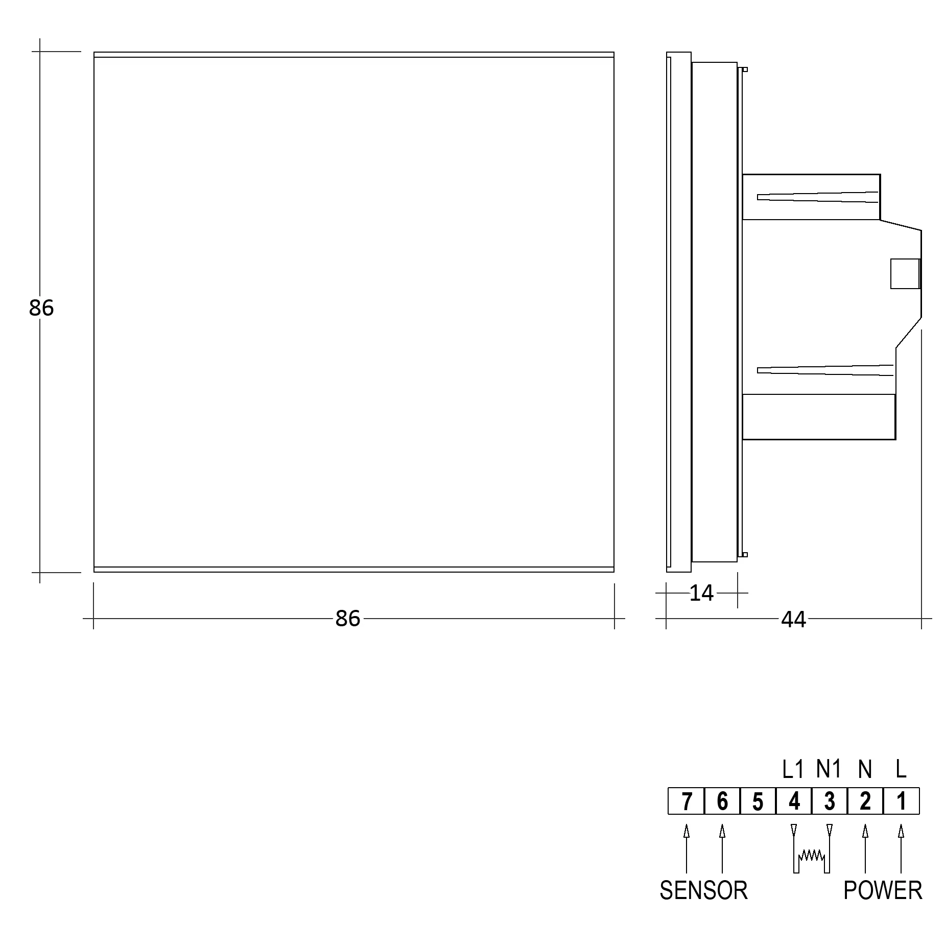  Termostat med berøringsskærm WL-6T - Image 2