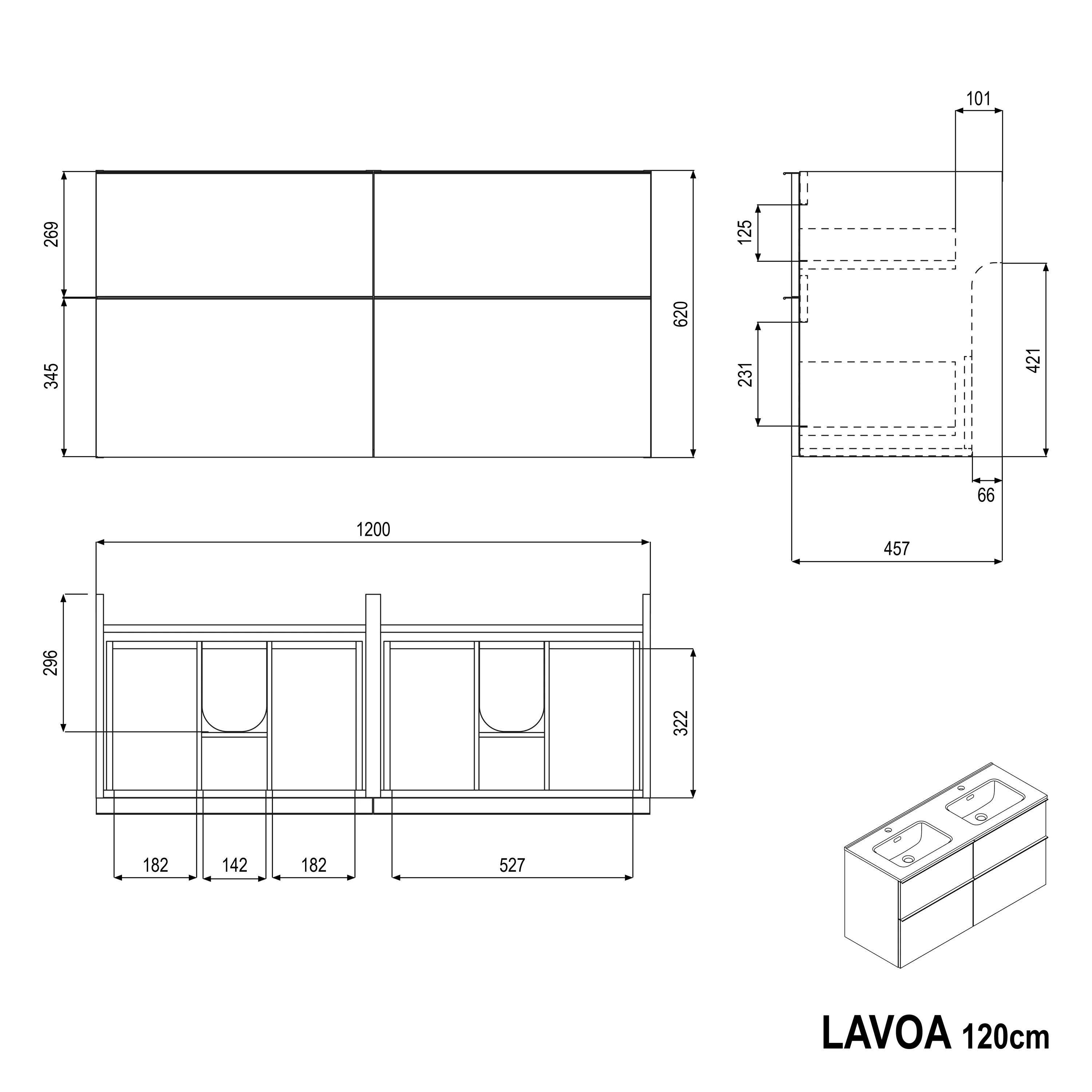 Vaskeskab LAVOA 120 - Image 46