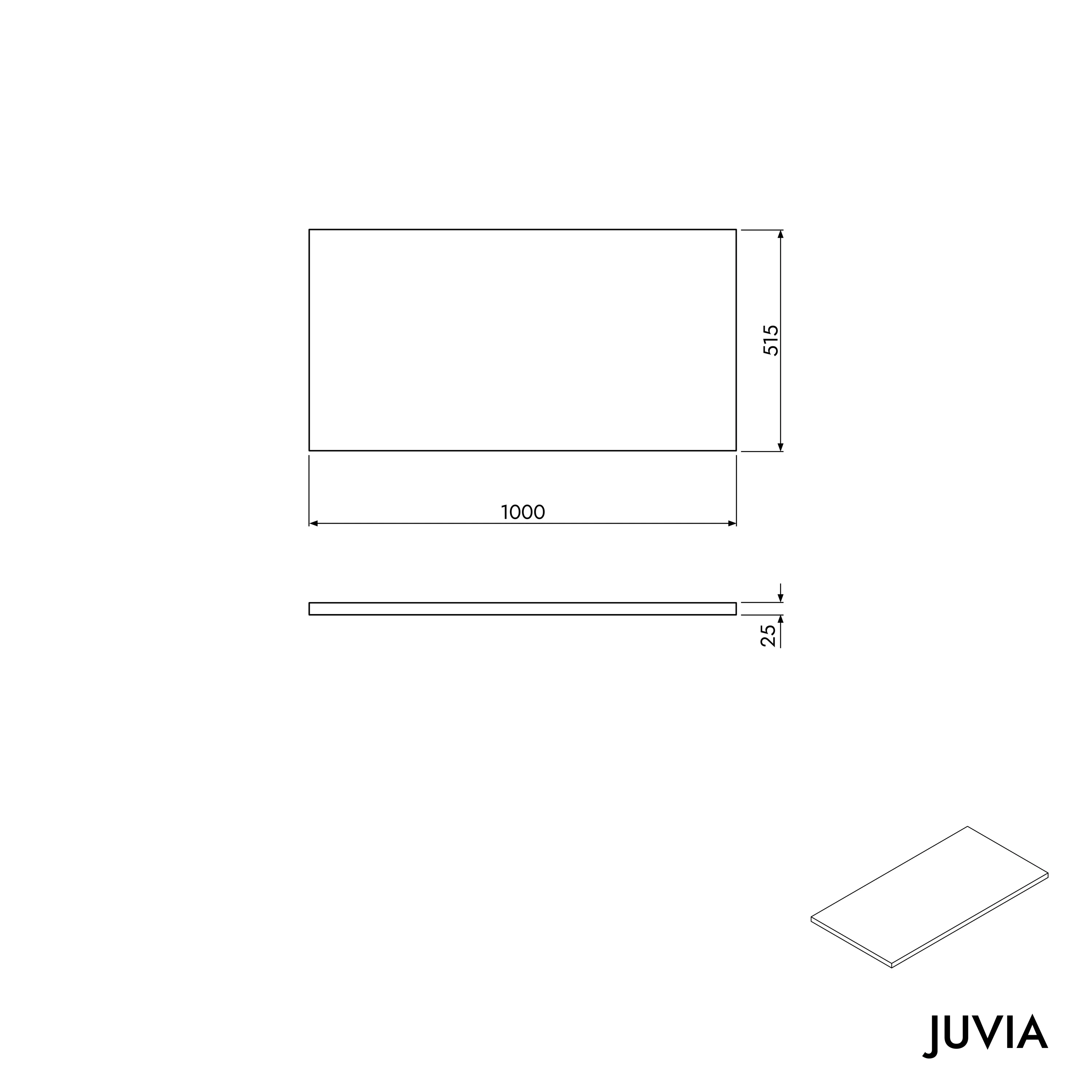Vaskekonsol JUVIA Slim 100 cm til 160 cm - Image 79