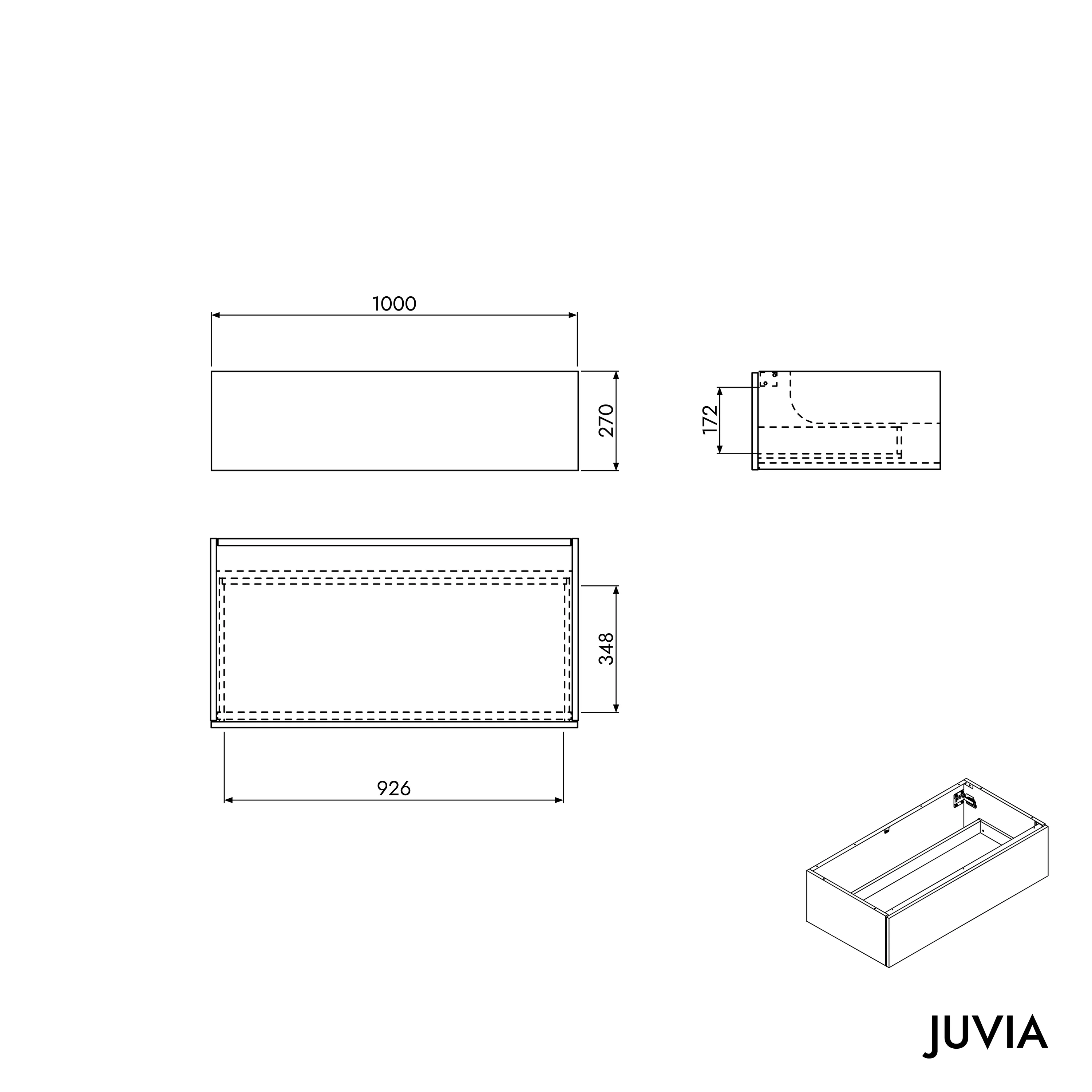 Vaskeskab JUVIA 100 cm til 160 cm - Image 43