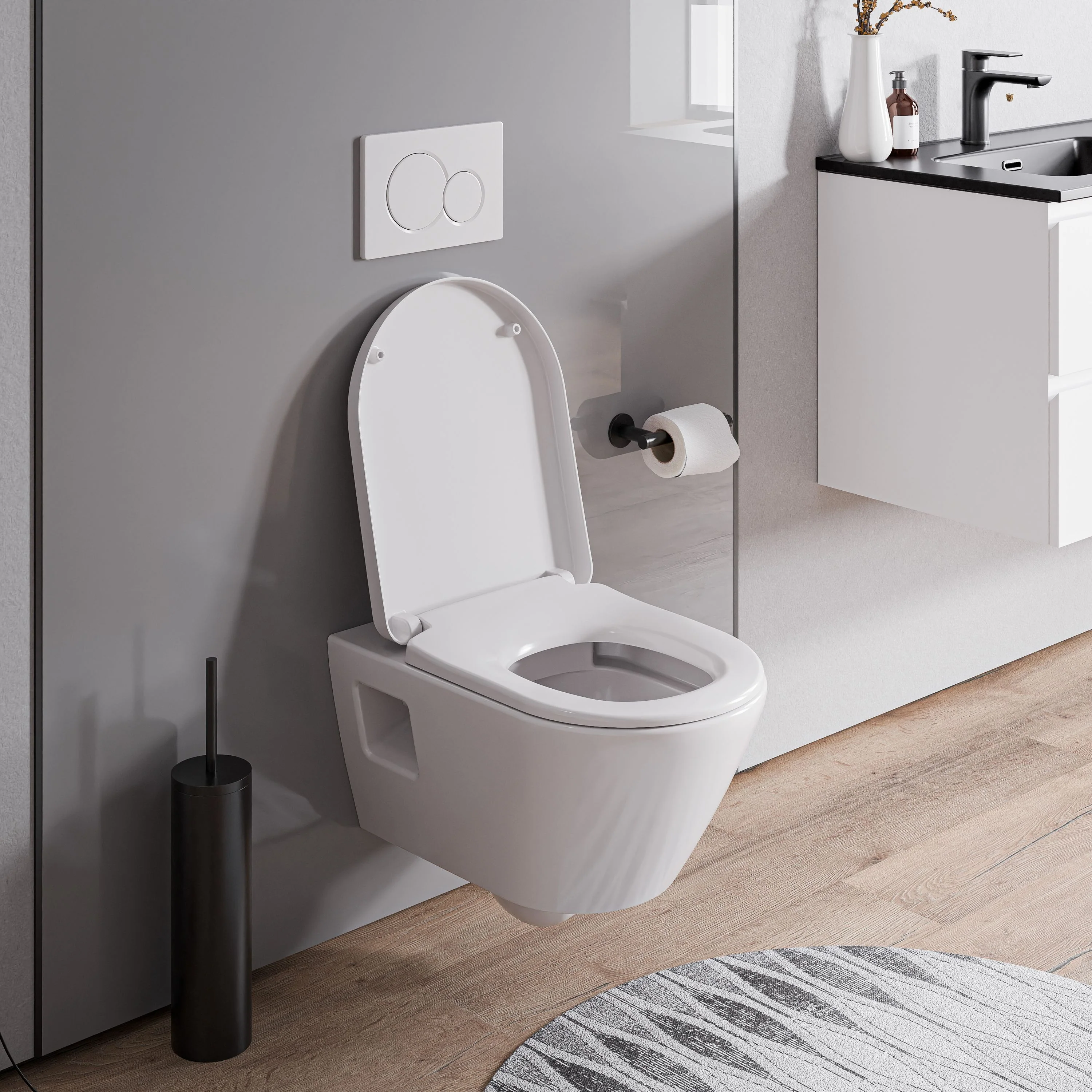 Væghængt toilet uden kant VIVEO - Image 2